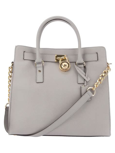 michael kors tasche hamilton large grau|michael kors hamilton.